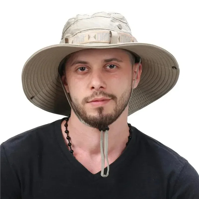 Fishing Hat - Foldable Wide Brim Panama Bucket Hat