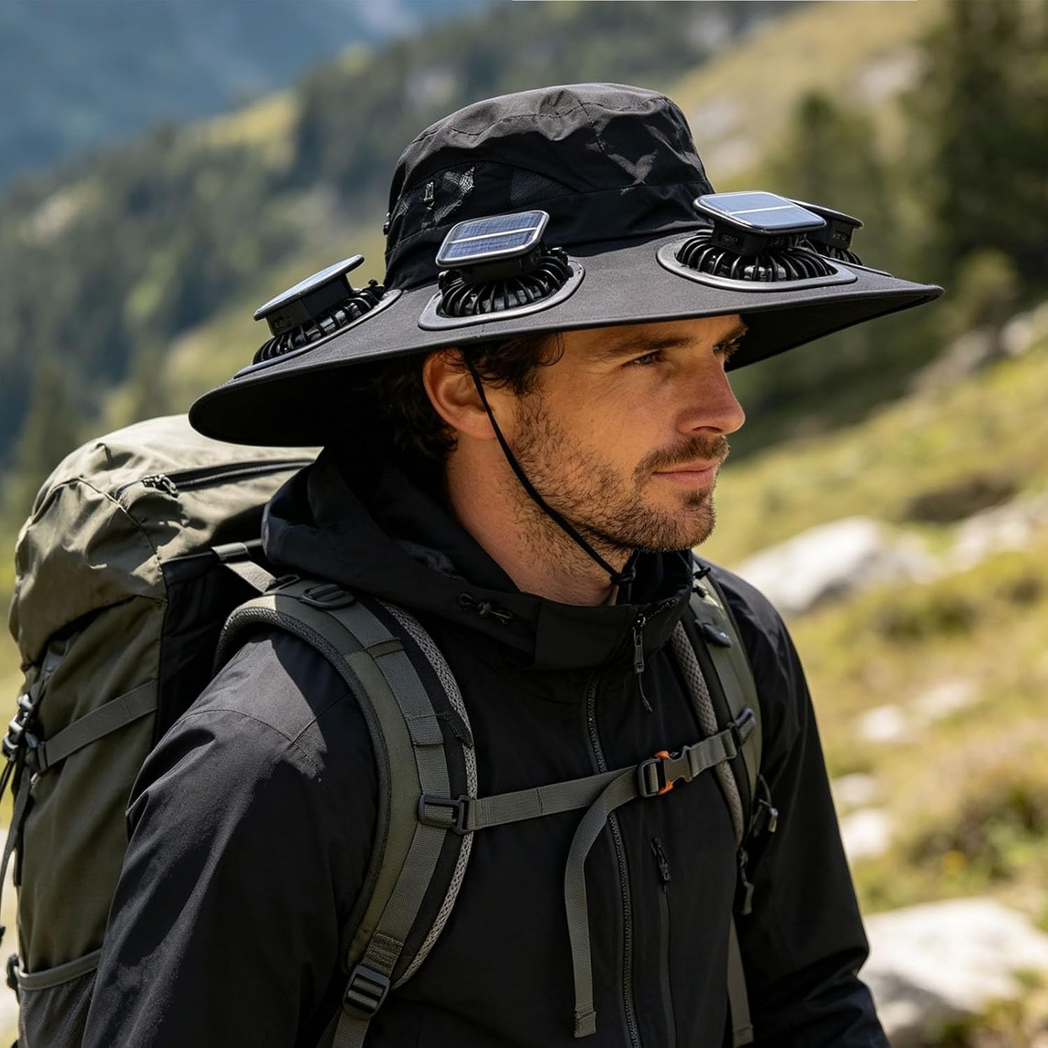 2026 Hot Summer 6 Fans Visor C - Fishing Hat recension och pris