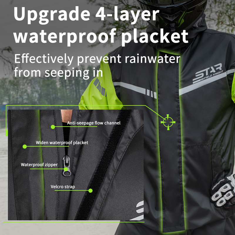 SFK Black Motorcycle Rider Rai - Fishing Rain Suit recension och pris