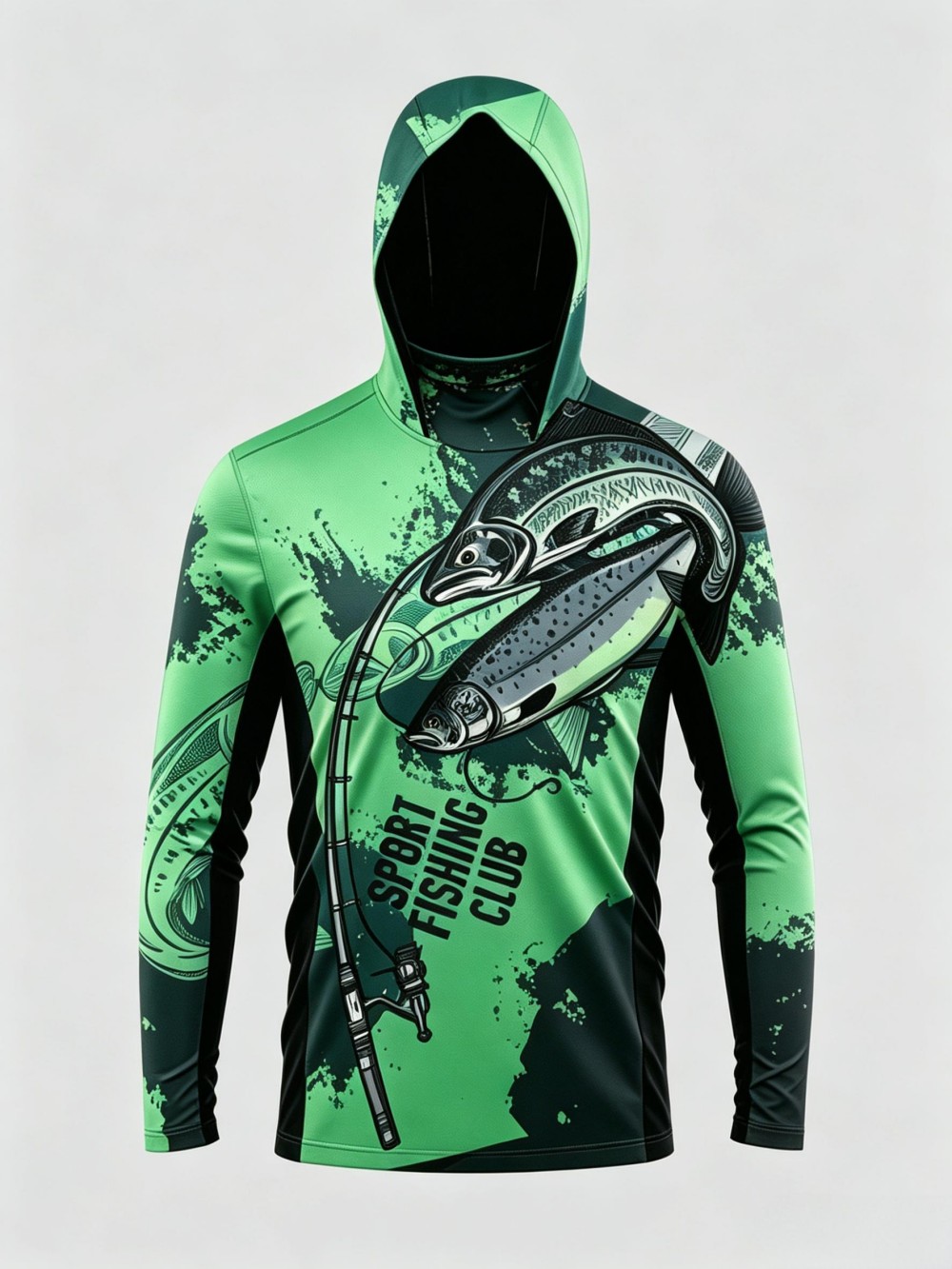UPF50+ Camo Men Long Sleeve Fi - Fishing Hoodie recension och pris